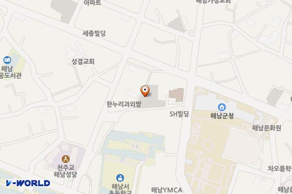 수성 공영주차장(군청옆 금영아파트 뒤) 위치 지도 — 전남광주통합특별시 해남군 해남읍 수성리 184-2