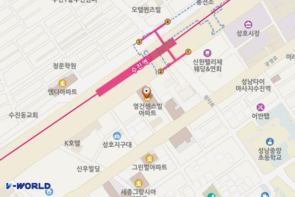 중상12 위치 지도 — 경기도 성남시 중원구 산성대로198