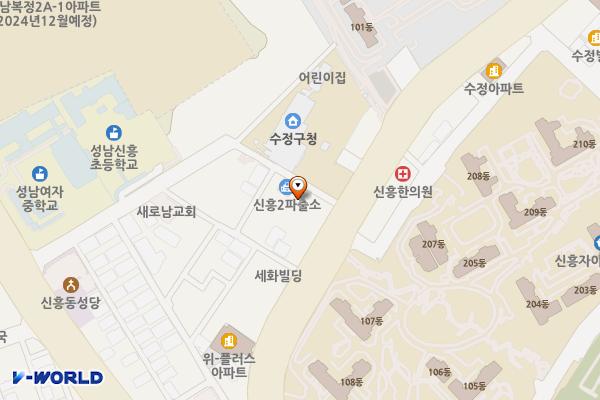 수정 위치 지도 — 경기도 성남시 수정구 수정로279번길 3
