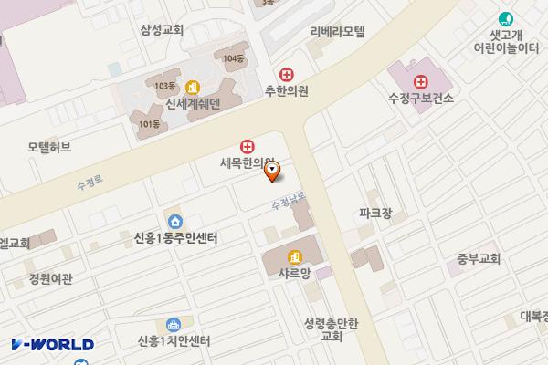 신흥제9공영주차장 위치 지도 — 경기도 성남시 수정구 시민로 173