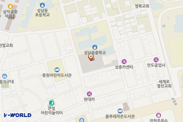 금광2동 제1 위치 지도 — 경기도 성남시 중원구 금빛로69번길 18