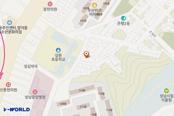 은행동 제6 위치 지도 — 경기도 성남시 중원구 자혜로17번길 44-7