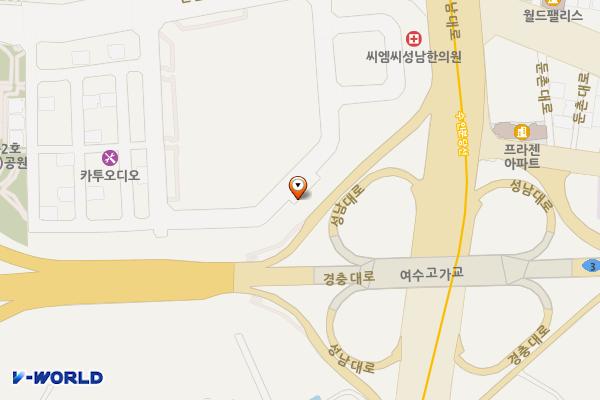 모란제2공영주차장 위치 지도 — 경기도 성남시 중원구 성남동 4946-1