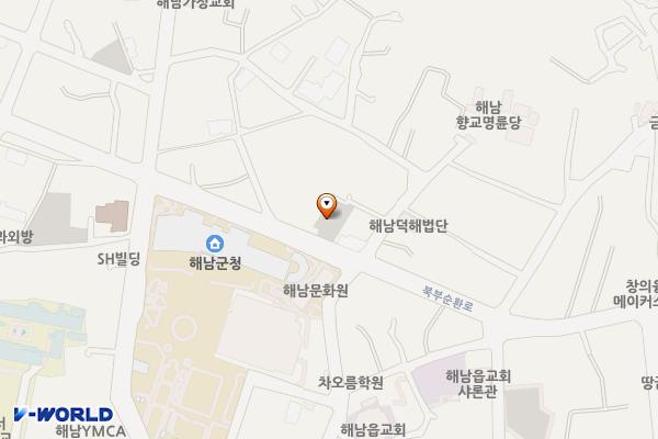 수성3 공영주차장(문화예술회관 부근) 위치 지도 — 전남광주통합특별시 해남군 해남읍 수성리 80-1