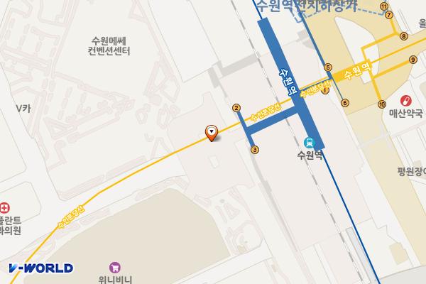 수원역환승 위치 지도 — 경기도 수원시 권선구 세화로 136(서둔동)
