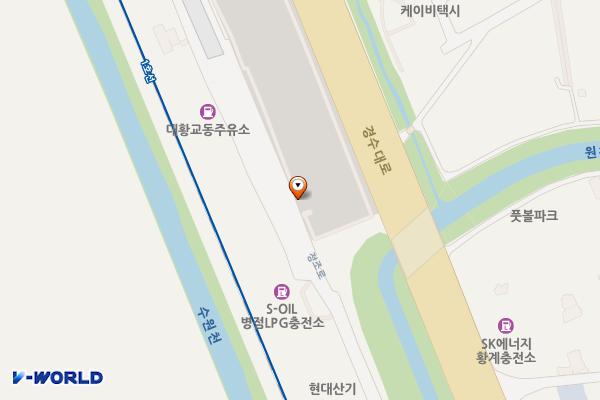 대황교화물 위치 지도 — 경기도 수원시 권선구 정조로 224 (대황교동)