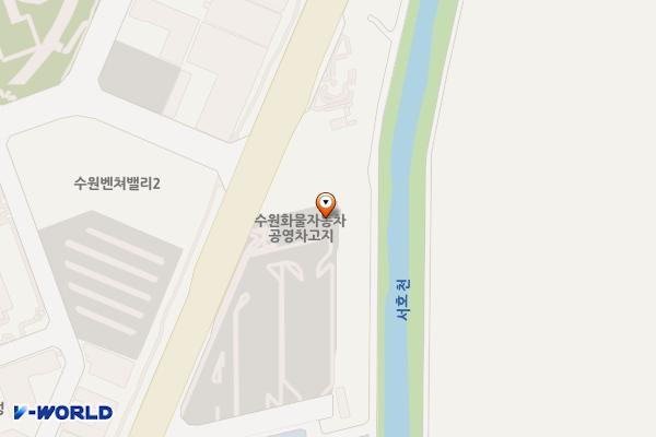 수원화물공영차고지(고색) 위치 지도 — 경기도 수원시 권선구 고색동 551