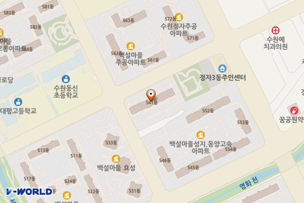 백설공영 위치 지도 — 경기도 수원시 장안구 정자천로133번길 26