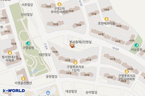 범서 제2민원실 위치 지도 — 울산광역시 울주군 범서읍 구영리 216-3