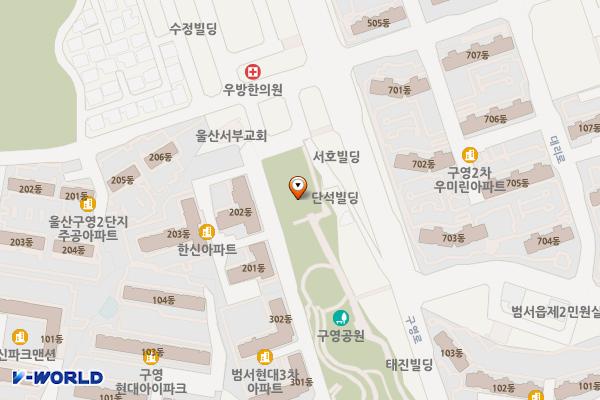 구영공원 위치 지도 — 울산광역시 울주군 범서읍 구영리 801-1 일원