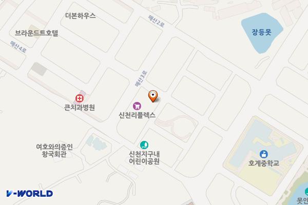 신천동 820-9 일원 공영주차장 위치 지도 — 울산광역시 북구 신천동 820-9