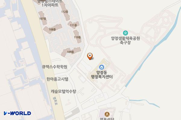 양정동행정복지센터일원 위치 지도 — 울산광역시 북구 양정동 486-1