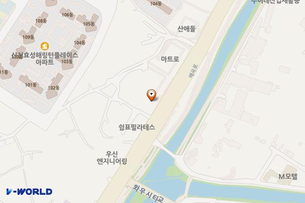 신천동 유휴부지 위치 지도 — 울산광역시 북구 신천동 745-191