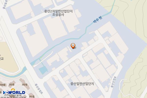 중산산업단지1 위치 지도 — 울산광역시 북구 중산동 1253-4