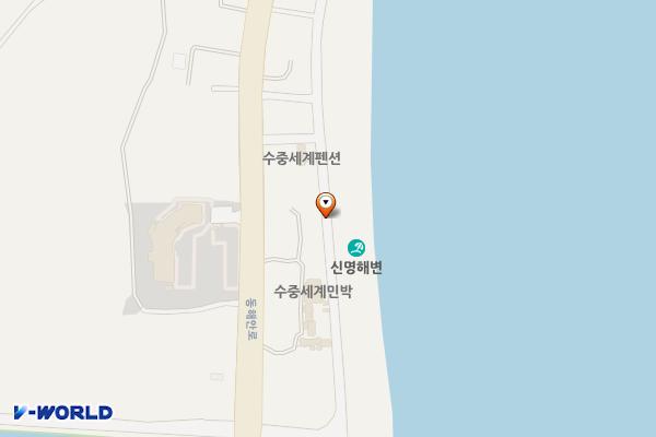 신명 해안도로 노상 위치 지도 — 울산광역시 북구 신명동 286-5