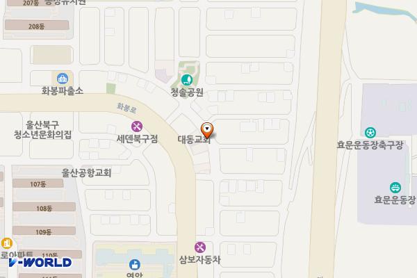 21세기학원 뒤 노상 위치 지도 — 울산광역시 북구 연암동 1092-4