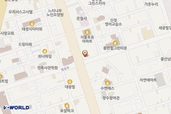팔등로 위치 지도 — 울산광역시 남구 팔등로35