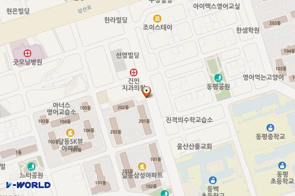 신정로 위치 지도 — 울산광역시 남구 달동 651-12