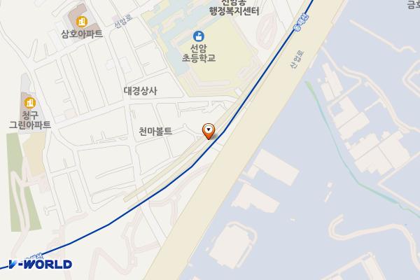선암 철도하부 위치 지도 — 울산광역시 남구 선암동 182-4