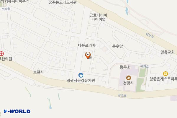 삼호동 공영주차장 위치 지도 — 울산광역시 남구 정광로 8