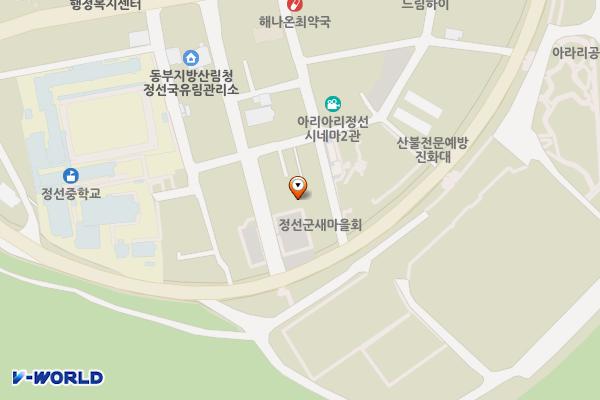 정선읍 봉양2리 공영주차장 위치 지도 — 강원특별자치도 정선군 정선읍 봉양리 138-5