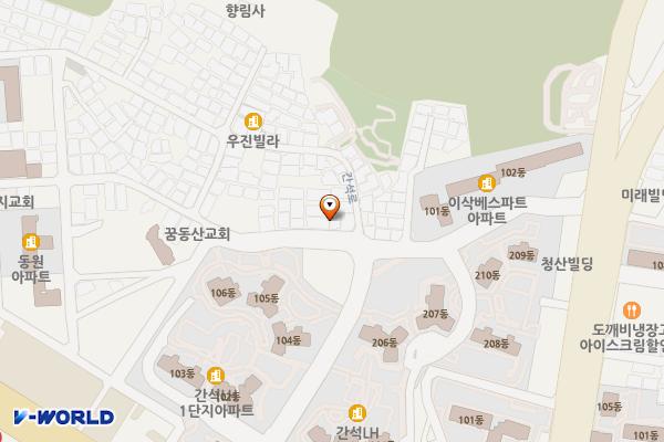 돌산마루1호 위치 지도 — 인천광역시 남동구 용천로176번길 71 (간석동 청양그린빌라)