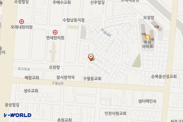 모래마을3호 위치 지도 — 인천광역시 남동구 구월4동 349-535