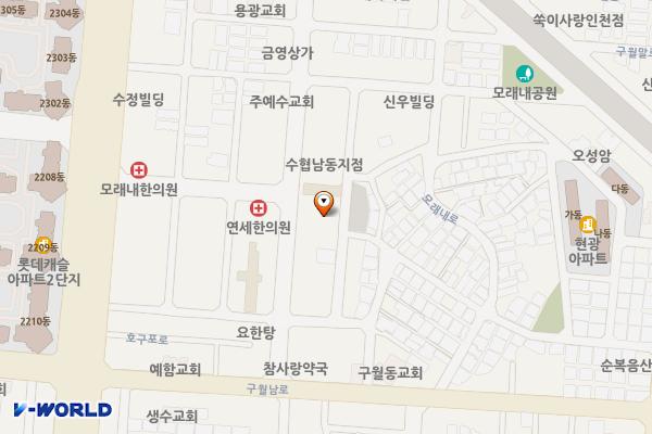 모래마을4호(정기차량전용) 위치 지도 — 인천광역시 남동구 호구포로790번길 41-17 (구월동)