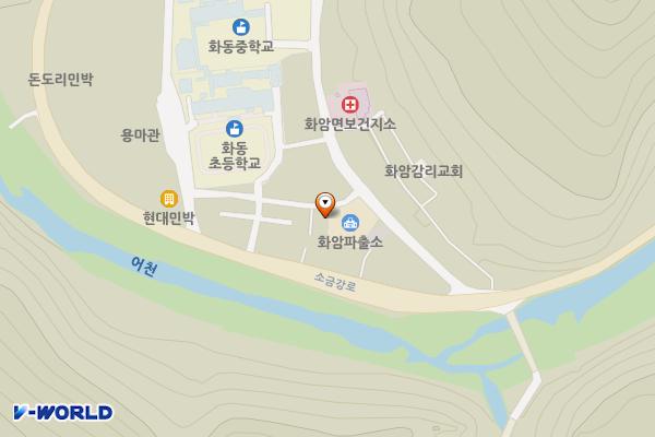 화암파출소 옆 위치 지도 — 강원특별자치도 정선군 화암면 화암리 358-1