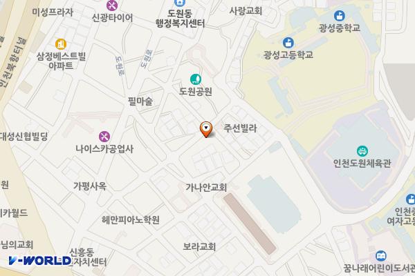 도원로10번길제2노상주차장 위치 지도 — 인천광역시 중구 도원로30번길 26(도원동)