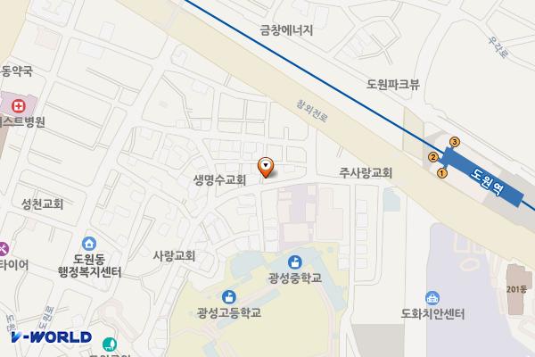참외전로244번길제2노상주차장 위치 지도 — 인천광역시 중구 참외전로244번길 14(도원동, 다인빌라)