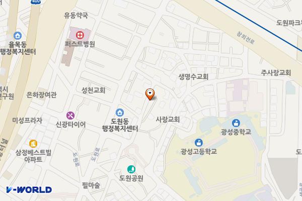 도산로21번길노상주차장 위치 지도 — 인천광역시 중구 도산로21번길 8-21(도원동)