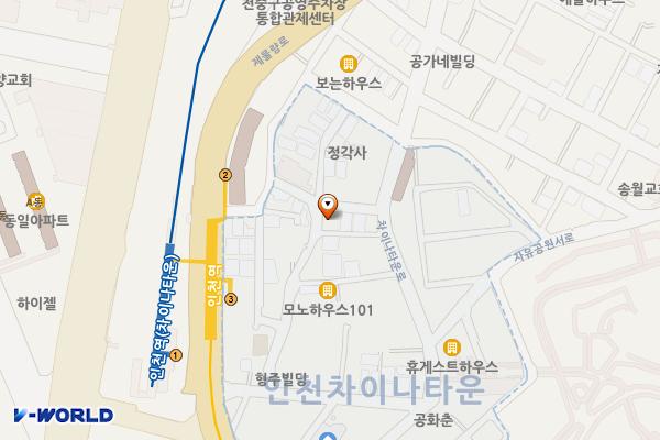 차이나타운로26번길노상주차장 위치 지도 — 인천광역시 중구 차이나타운로26번길 11-17(북성동2가)