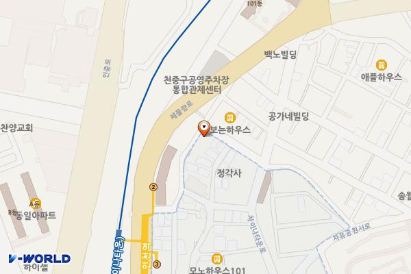 차이나타운로20번길노상주차장 위치 지도 — 인천광역시 중구 제물량로306번길 17(북성동2가, 다세대주택)