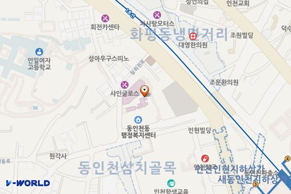 참외전로72번길제1노상주차장 위치 지도 — 인천광역시 중구 참외전로72번길 21(전동)