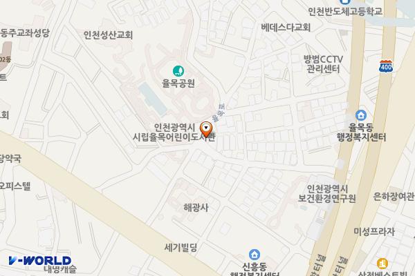 율목로제1노상주차장 위치 지도 — 인천광역시 중구 율목로 22-1(율목동, 석진빌라)