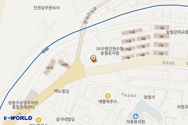 참외전로13번길제2노상주차장 위치 지도 — 인천광역시 중구 참외전로 7(송월동1가)