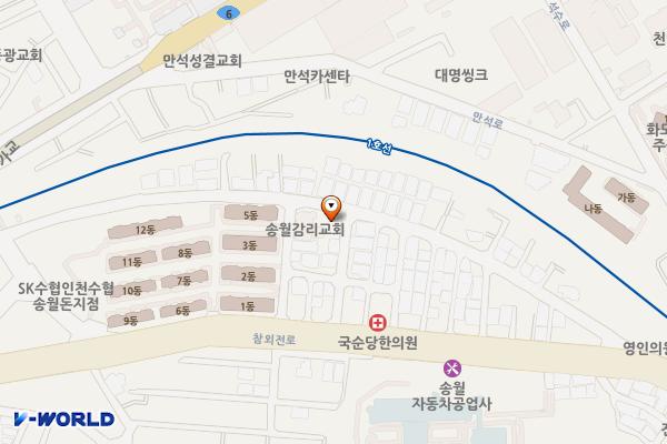 참외전로33번길노상주차장 위치 지도 — 인천광역시 중구 참외전로33번길 17(송월동1가)