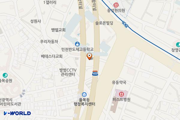 정보산업고뒤제1공영주차장 위치 지도 — 인천광역시 중구 유동 36-4