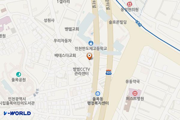 정보산업고뒤제2공영주차장 위치 지도 — 인천광역시 중구 유동 37-4