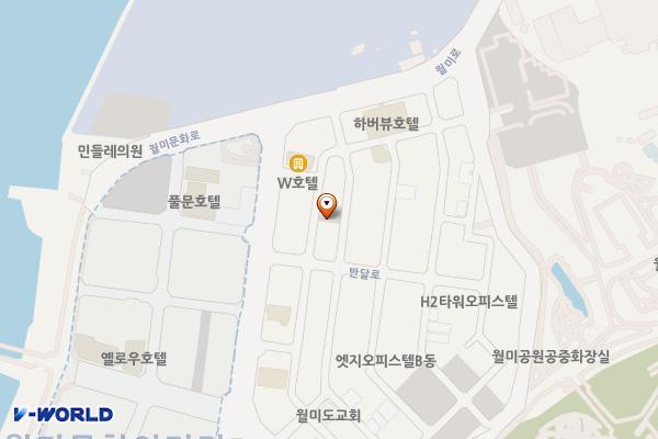월미도무료공영주차장 위치 지도 — 인천광역시 중구 북성동1가 98-115