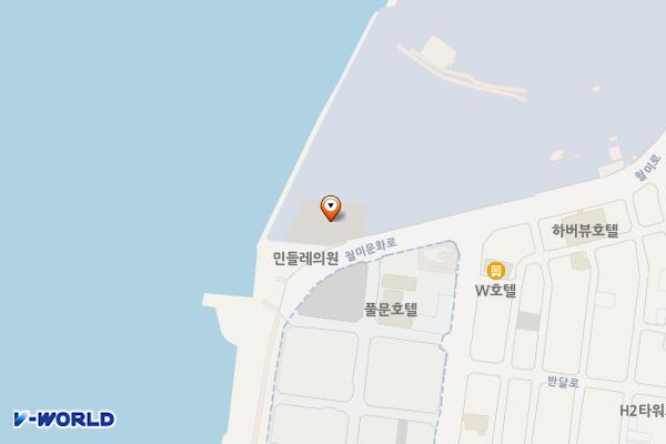 월미도제2공영주차장 위치 지도 — 인천광역시 중구 북성동1가 97-32