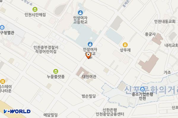 신포로39번길노상주차장 위치 지도 — 인천광역시 중구 신포로39번길 23(송학동3가)