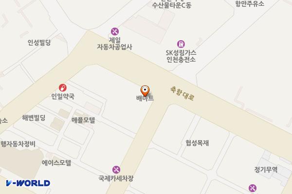 축항대로86번길제3노상주차장 위치 지도 — 인천광역시 중구 축항대로 84(항동7가)