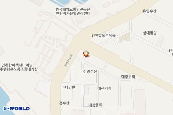 연안부두로75번길노상주차장 위치 지도 — 인천광역시 중구 연안부두로75번길 4(항동7가)