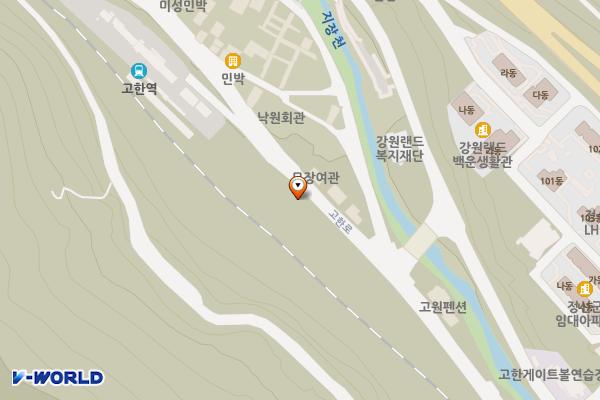 고한역앞 (철도청 임대) 위치 지도 — 강원특별자치도 정선군 고한읍 고한리 60-4