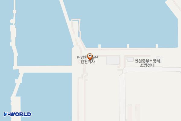 연안부두로128번길노상주차장 위치 지도 — 인천광역시 중구 연안부두로128번길 35(항동7가)