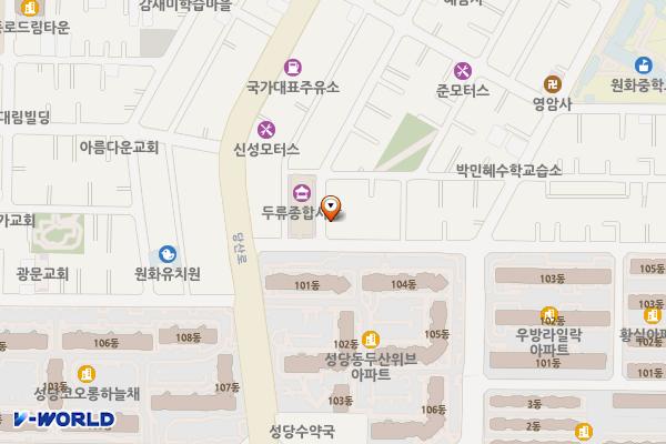 당산동길인근(두류종합시장) 위치 지도 — 대구광역시 달서구 당산동길 15