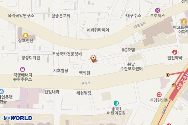 대명천로11길인근 위치 지도 — 대구광역시 달서구 대명천로11길 18