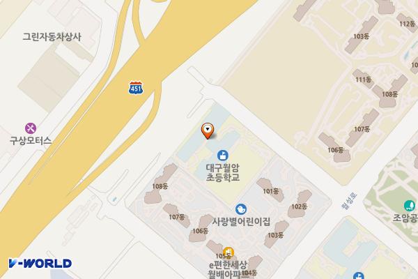 조암로6길인근 위치 지도 — 대구광역시 달서구 조암로6길 55